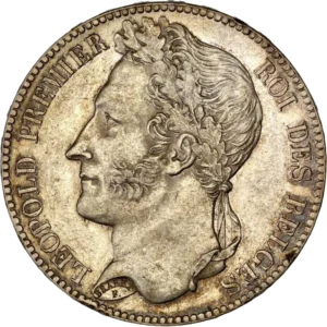 Tête laurée de Leopold Ier à gauche