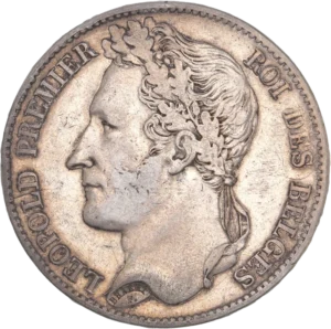 Tête laurée de Leopold Ier à gauche