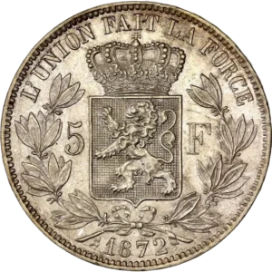 Tête laurée de Leopold II à gauche