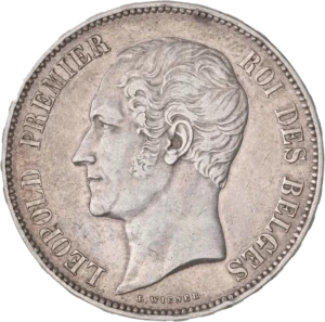 Tête du Roi Léopold Ier à gauche.