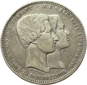 Tête du Roi Léopold Ier à gauche.