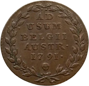 inscription en latin entouré d'une couronne végétale.