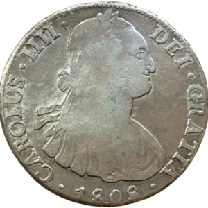 Buste lauré de Charles IV à droite.