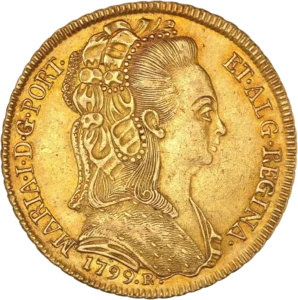 Buste de la reine Maria à droite.