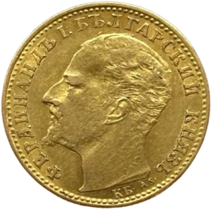 Buste de Ferdinand Ier à gauche.