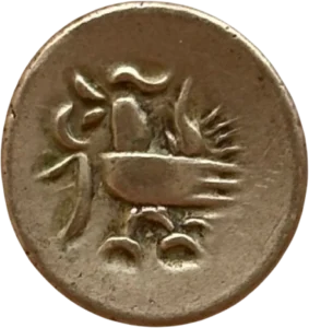 Oiseau stylisé à gauche.