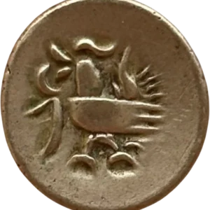 Oiseau stylisé à gauche.