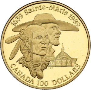 Portrait d'un indien et d'un colon.