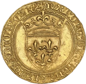 Écu de France couronné.