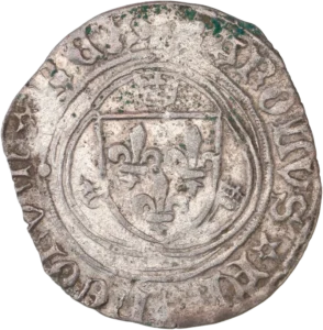 Ecu de France entouré de trois couronnes