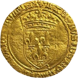 Écu de France couronné.