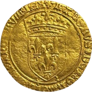 Écu de France couronné.