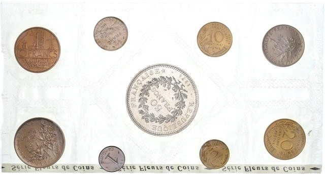 Coffret Monnaie de Paris "Fleurs de coin" 1974.