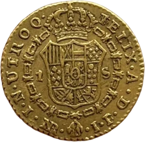 Armoiries couronnées et entourées du collier de l'ordre de la Toison d'or.