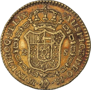 armoiries couronnées et entourées du collier de l'ordre de la Toison d'or.