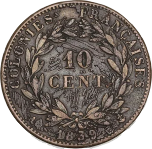 Tête laurée de Louis-Philippe Ier à gauche.