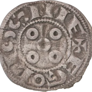 Croix cantonnée d'un V et d'un S.