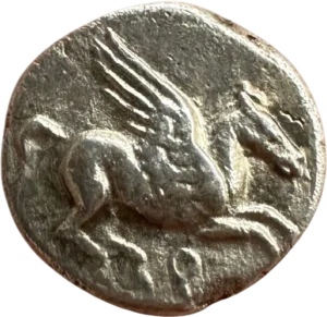 Pégase allant à droite.