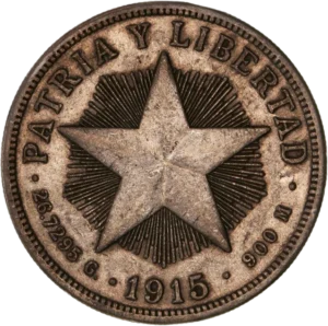 écu surmonté d’un faisceau et d’un bonnet phrygien, dans une couronne de rameaux de chêne et d’olivier.