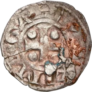 croix cantonnée de globules.