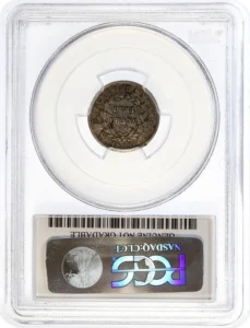 demi franc dans une couronne végétale.