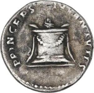 Autel décoré d'une guirlande et allumé.