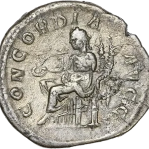 Tête laurée d'Orbiane à droite.