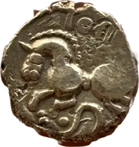 cheval allant à gauche.