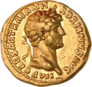 Neptune à droite, appuyé sur une proue de navire, tenant un trident et un dauphin.