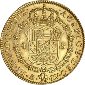Ecu d'Espagne couronné et entouré du collier de l'ordre de la toison d'or.