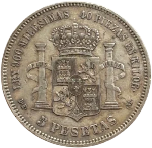 Ecu d'Espagne couronné.