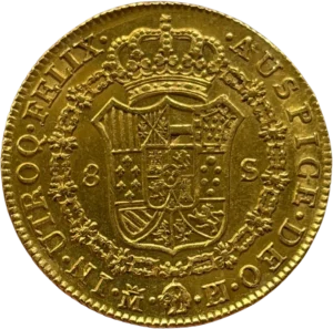 Ecu d'Espagne couronné et entouré du collier de l'ordre de la toison d'or.