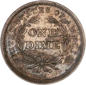 One Dime dans une couronne végétale.