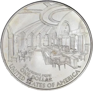 Vue intérieure de la cour suprême des États Unis d'Amérique.