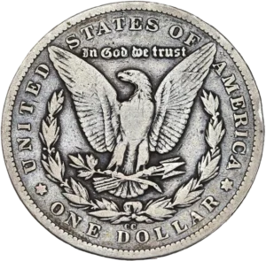 Aigle aux ailes déployées, portant des flèches et une branche d'olivier.