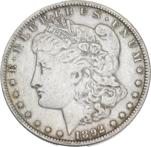 Tête de Liberty à gauche.