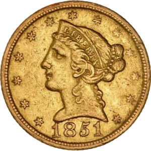 Tête de la Liberté à gauche.