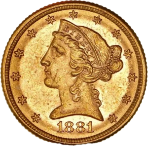 Tête de la Liberté à gauche.