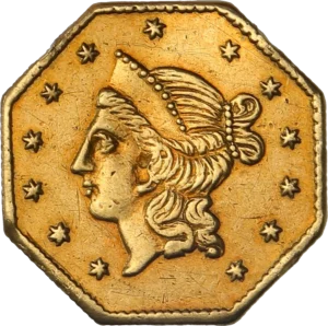 Tête de la Liberté à gauche.