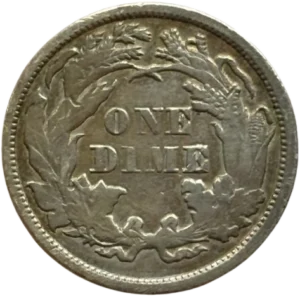 One Dime dans une couronne végétale.