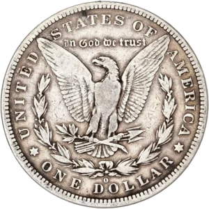 Un aigle aux ailes déployées tenant entre ses serres un foudre et entouré d'une couronne de laurier.