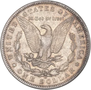 Un aigle aux ailes déployées tenant entre ses serres un foudre et entouré d'une couronne de laurier.