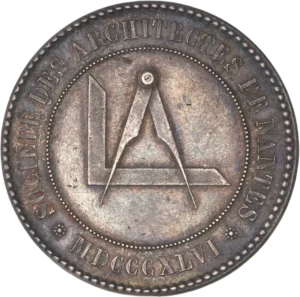 Buste de Philibert Delorme à gauche.