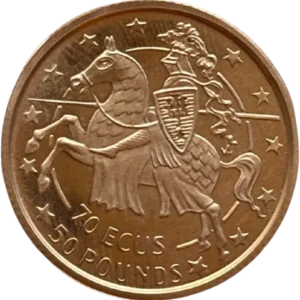 Buste couronné de la reine Elizabeth II à droite.