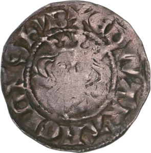 Tête de face du souverain Edward Ier