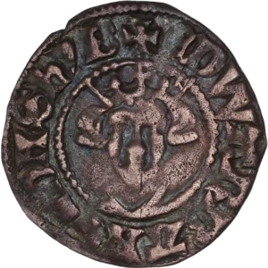 Tête de face du souverain Edward Ier