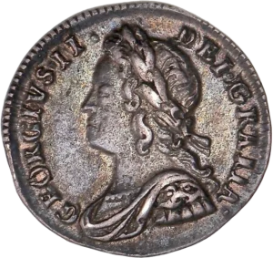 Buste de Georges II lauré à gauche.