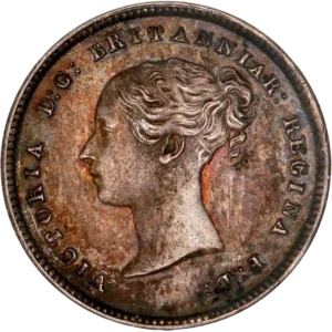 Tête nue de la reine Victoria à gauche.