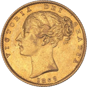 Buste de Victoria à gauche.