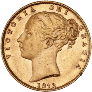 Tête nue de la reine Victoria à gauche (portrait jeune).